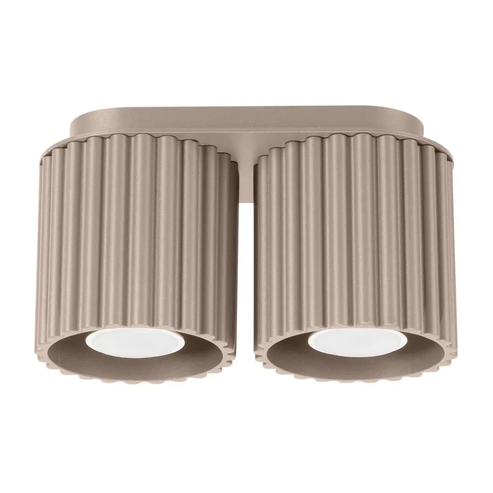 Plafon AURA 2 taupe GU10 | sklep MIRAT  kolekcja aura