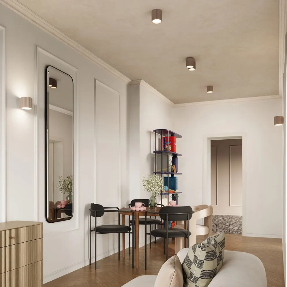 Plafon AURA 2 taupe GU10 | sklep MIRAT  kolekcja aura