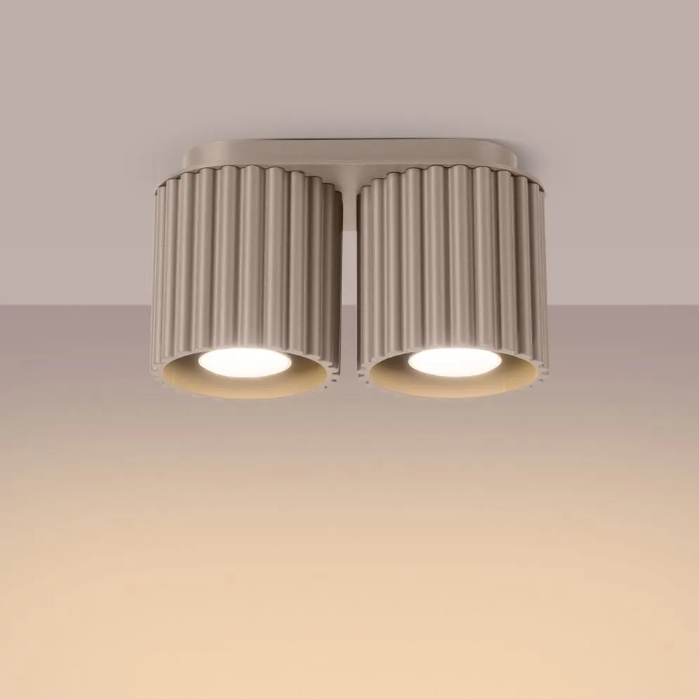 Plafon AURA 2 taupe GU10 | sklep MIRAT  kolekcja aura