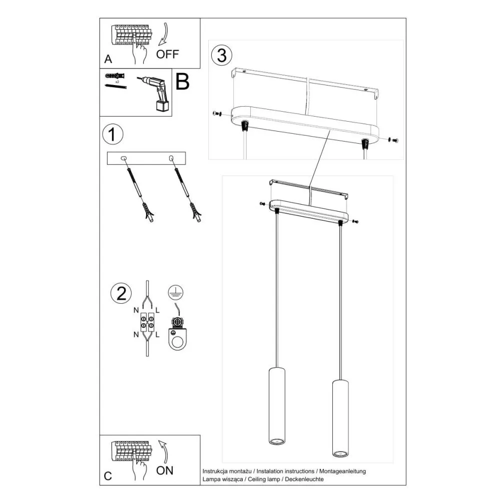 Lampa wisząca LUVO 2 | sklep MIRAT  kolekcja luvo