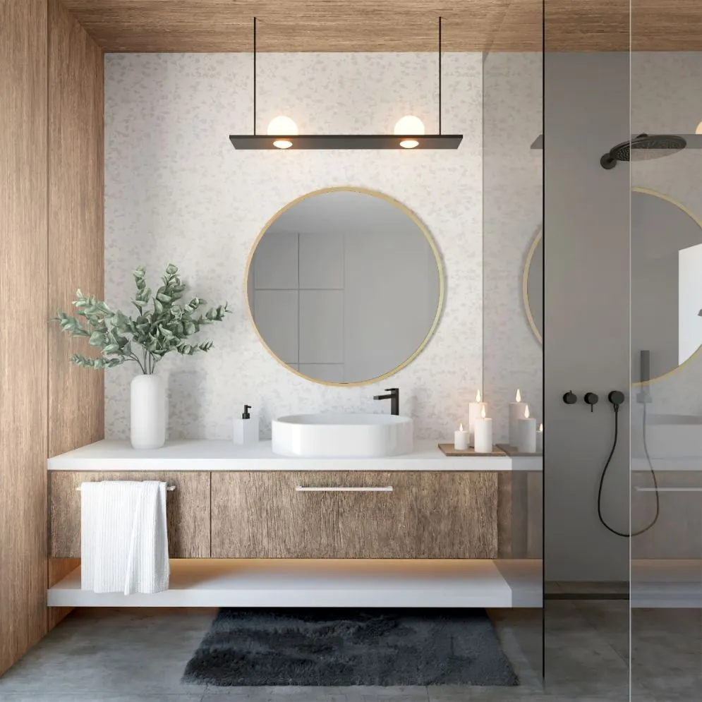 Lustro łazienkowe ZIRCON STANDARD 80 dekoracyjne | MIRAT. w stylu kolekcja ZIRCON