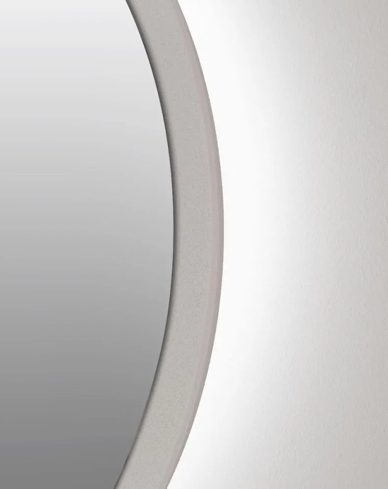 Lustro łazienkowe ZIRCON BETON 90 z oświetleniem LED | MIRAT. w stylu kolekcja ZIRCON