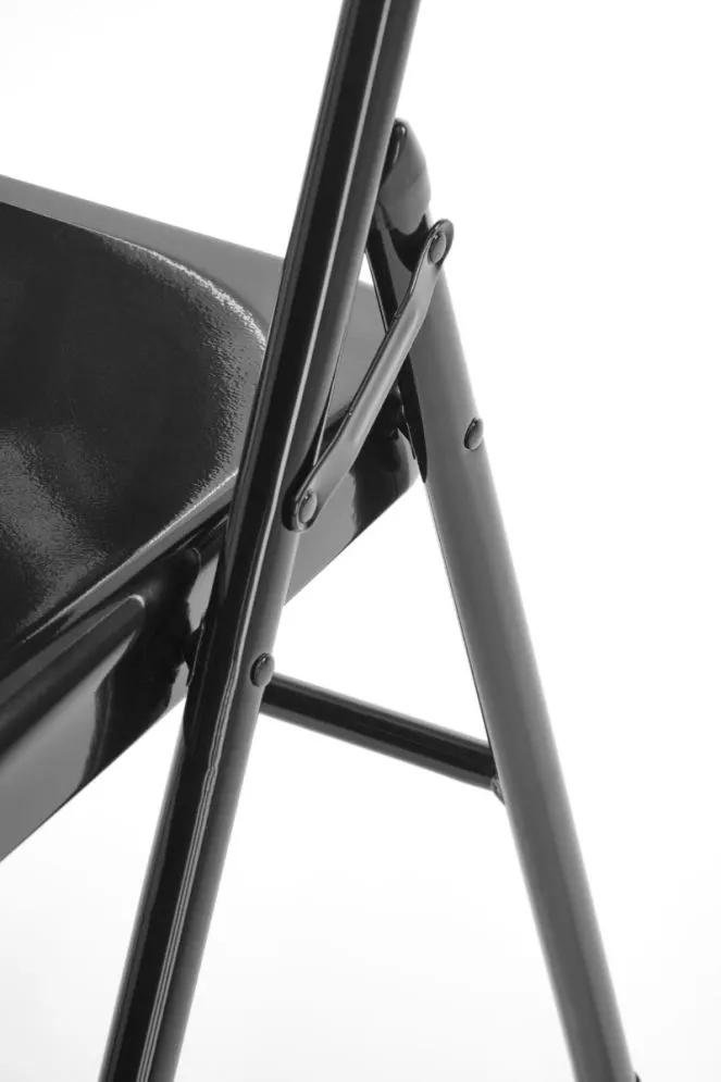 Krzesło metalowe K565 czarne składane w stylu loftowym I sklep meblowy MIRAT. styl LOFT