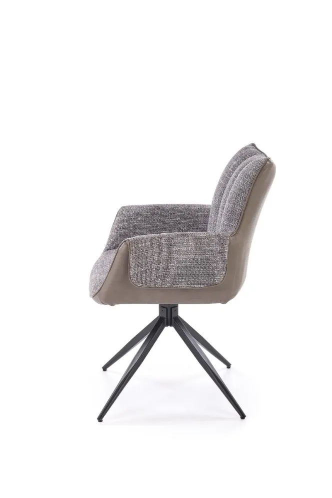 Krzesło tapicerowane K579 szare obracane loftowe I sklep meblowy MIRAT. styl LOFT
