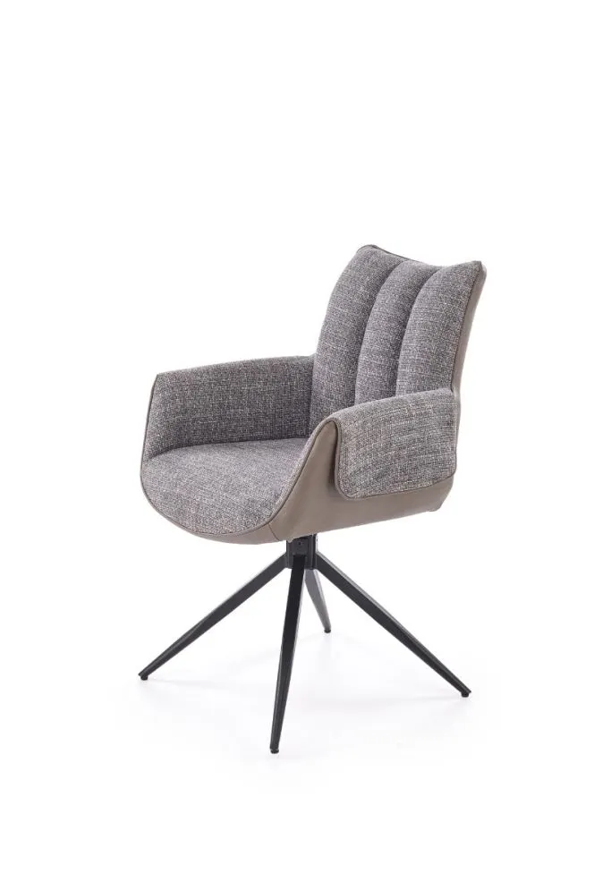 Krzesło tapicerowane K579 szare obracane loftowe I sklep meblowy MIRAT. styl LOFT