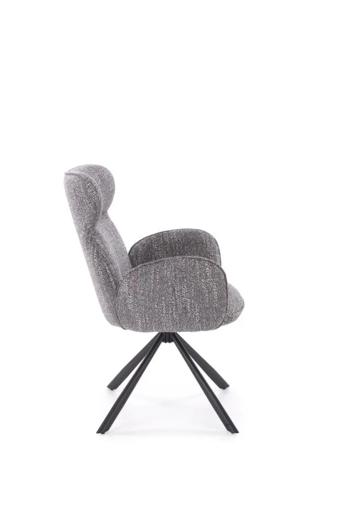 Nowoczesne krzesło tapicerowane K571 szare obracane I sklep meblowy MIRAT. styl LOFT