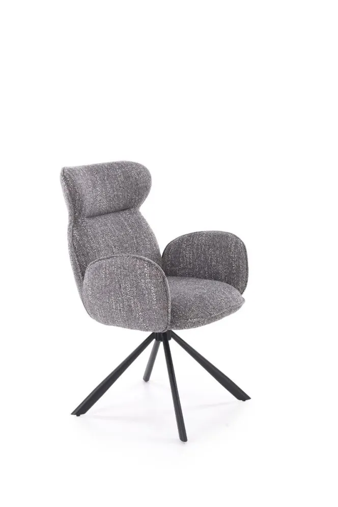 Nowoczesne krzesło tapicerowane K571 szare obracane I sklep meblowy MIRAT. styl LOFT