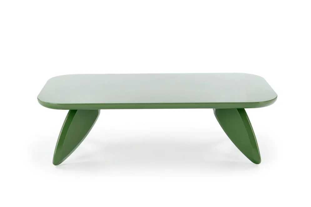 Ława prostokątna SORAYA 120x60cm zielona modernistyczna I sklep meblowy MIRAT.