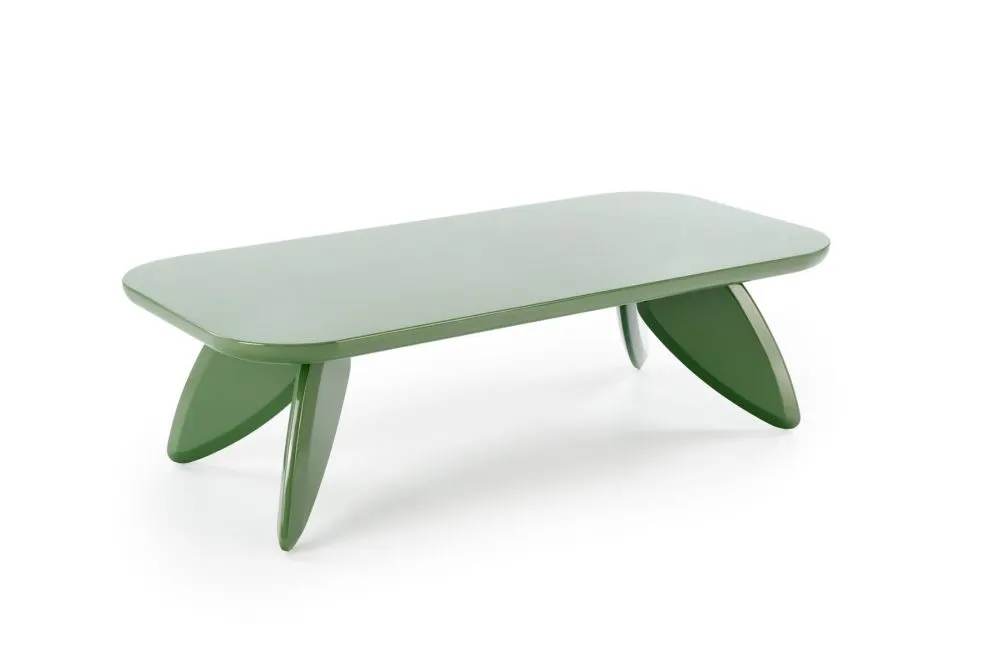 Ława prostokątna SORAYA 120x60cm zielona modernistyczna I sklep meblowy MIRAT.