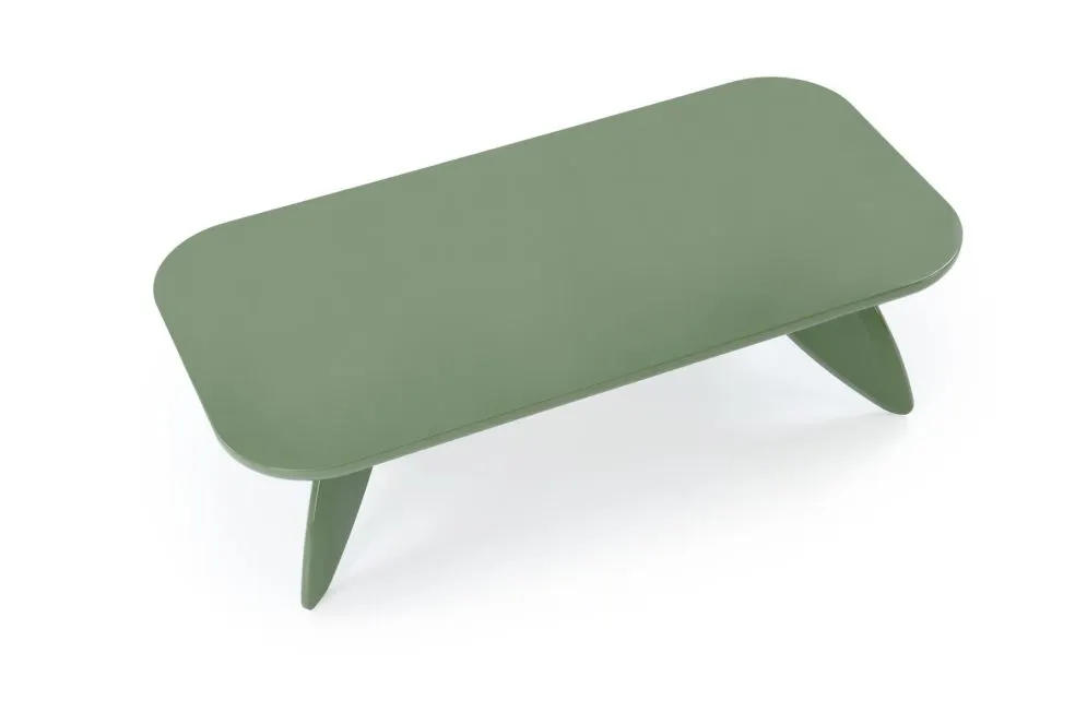 Ława prostokątna SORAYA 120x60cm zielona modernistyczna I sklep meblowy MIRAT.
