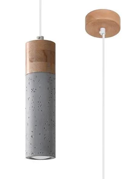 Lampa wisząca ZANE 1 szara | sklep MIRAT  kolekcja zane