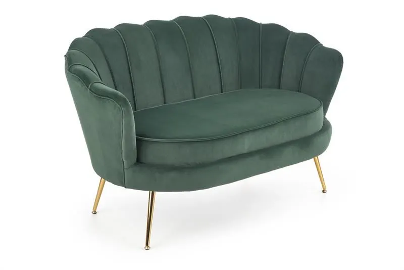 Sofa AMORINITO XL ciemno zielona w stylu glamour | MIRAT. styl GLAMOUR, PASTELE
