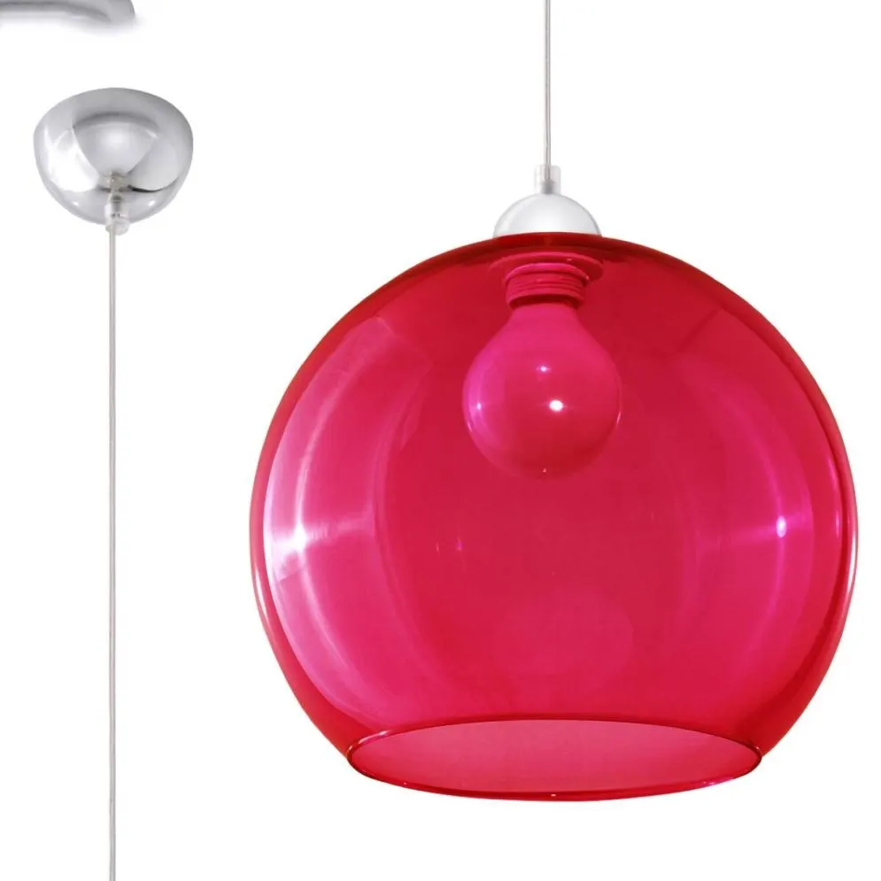 Lampa wisząca BALL czerwona | sklep MIRAT  kolekcja ball