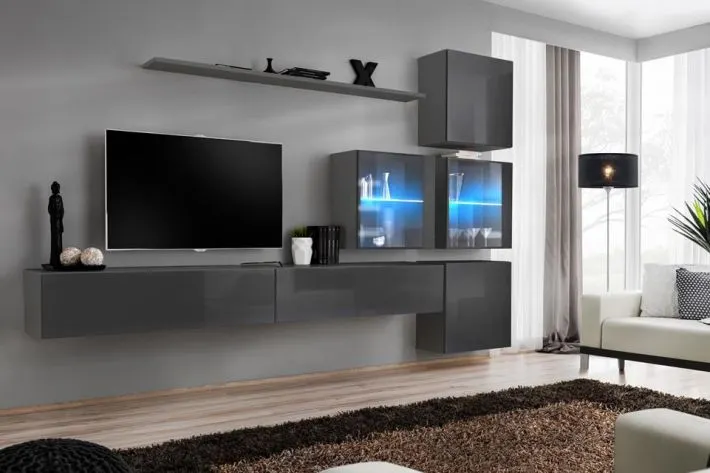 Meblościanka SWITCH XIX modułowa na wysoki połysk | MIRAT. w stylu  kolekcja SWITCH