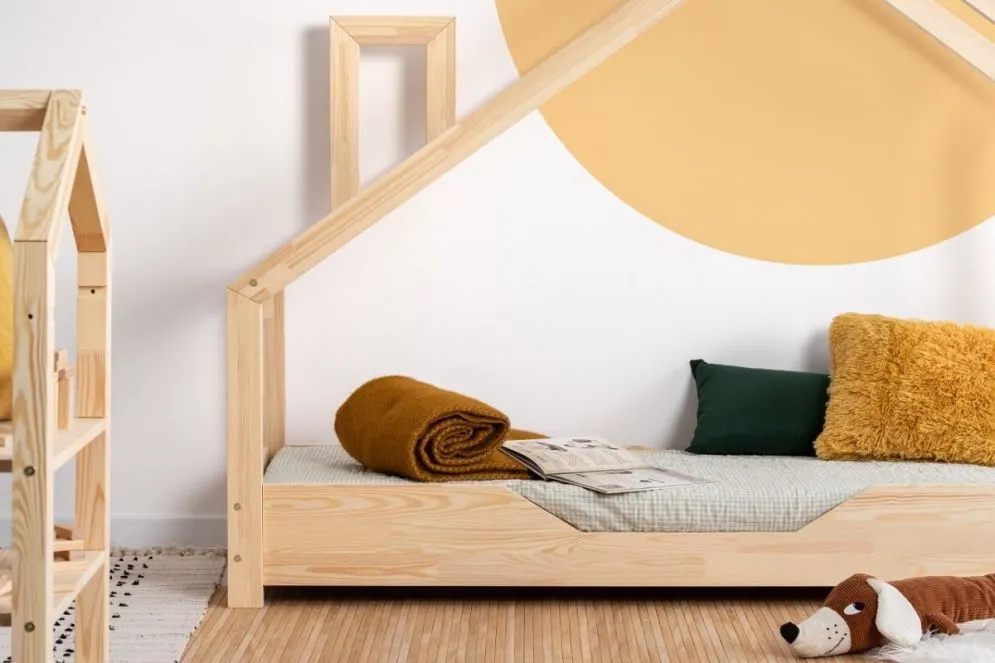 Łóżko dziecięce LUNA B 80x140 sosna ze stelażem | MIRAT. w stylu kolekcja LUNA
