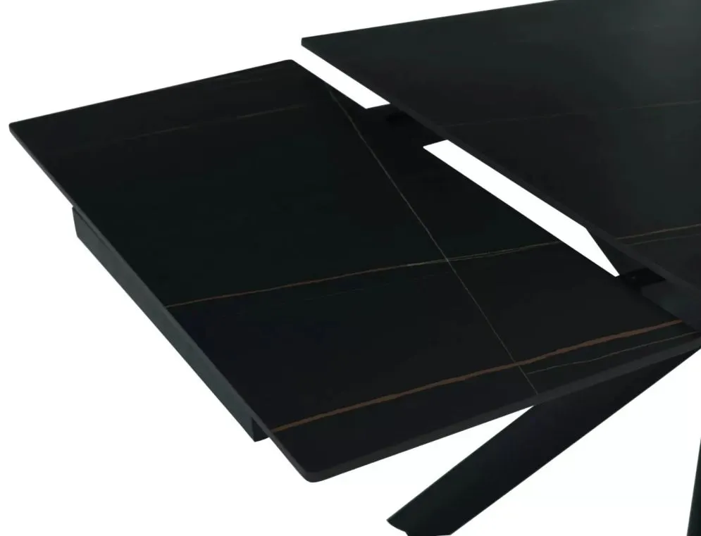 Stół ceramiczny industrialny Norton 160-240 cm czarny | MIRAT styl LOFT