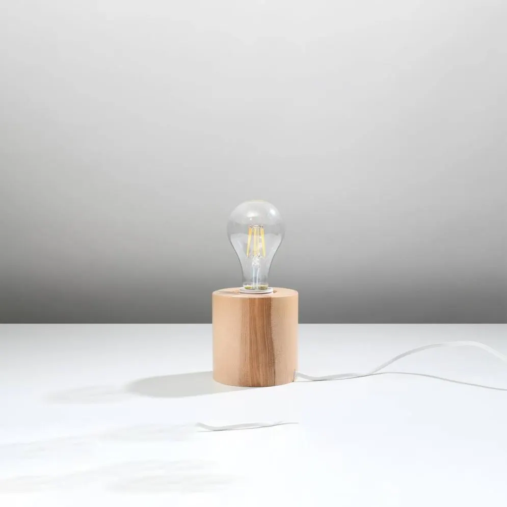 Lampa biurkowa SALGADO naturalne drewno | sklep MIRAT kolekcja salgado