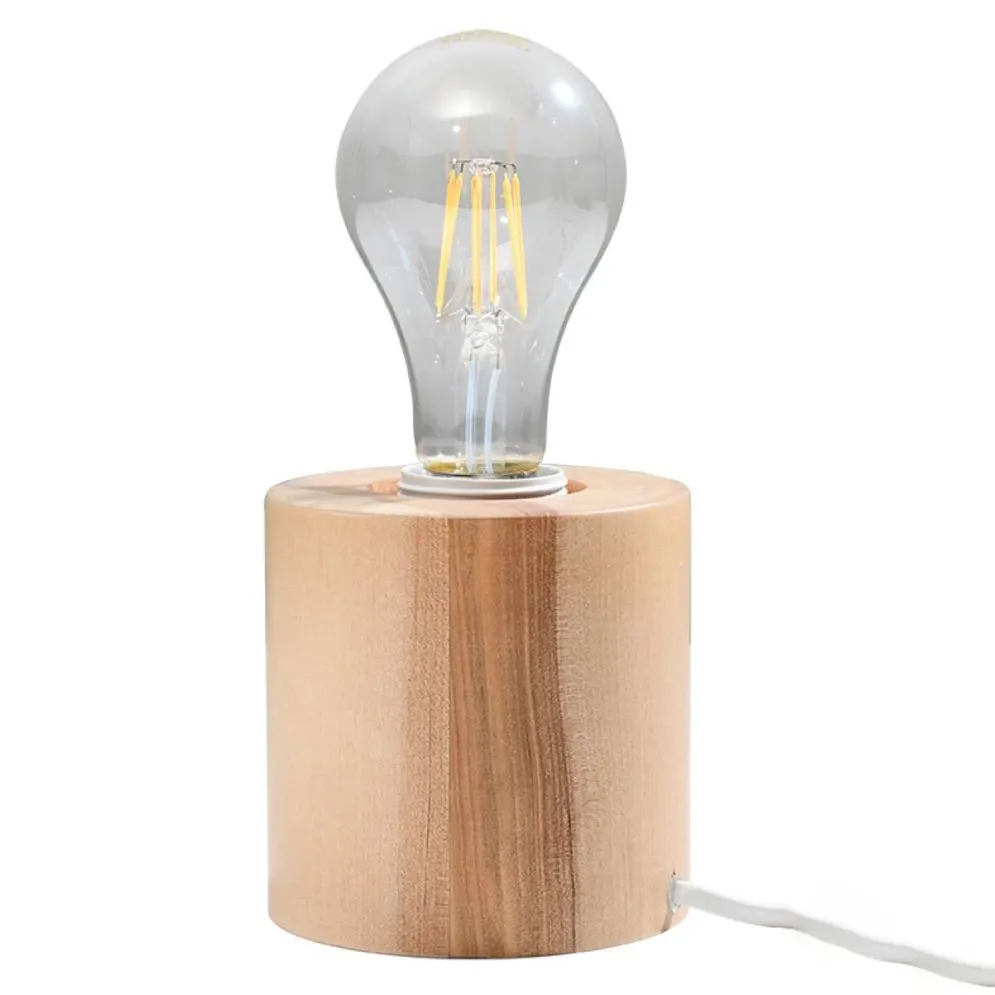 Lampa biurkowa SALGADO naturalne drewno | sklep MIRAT kolekcja salgado