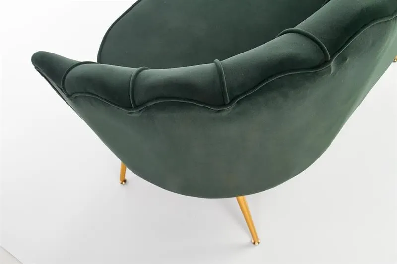 Sofa AMORINITO XL ciemno zielona w stylu glamour | MIRAT. styl GLAMOUR, PASTELE