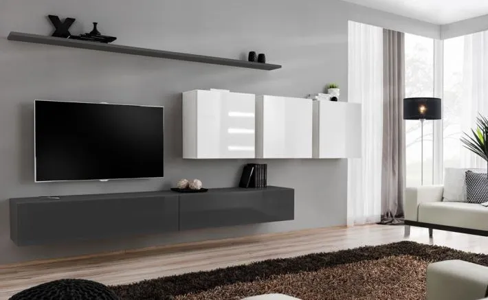 Meblościanka SWITCH VII na wysoki połysk nowoczesna | MIRAT. w stylu  kolekcja SWITCH
