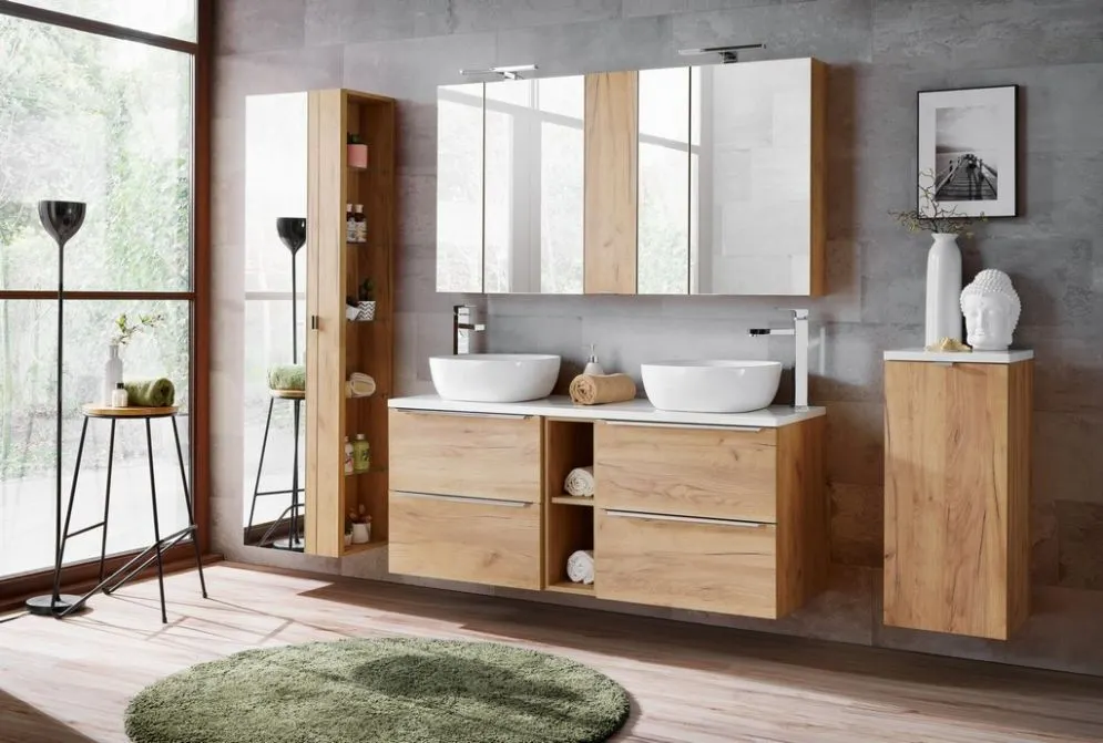 Szafka łazienkowa CAPRI 20 cm dąb wąska wisząca | MIRAT. w stylu  kolekcja CAPRI