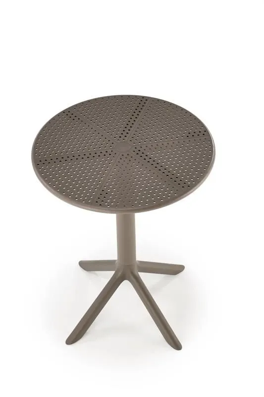 Stolik ogrodowy CALVO 60x60 khaki z tworzywa PVC do ogródka restauracyjnego I sklep meblowy MIRAT.