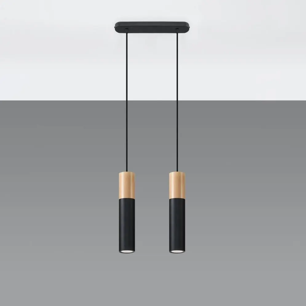 Lampa wisząca PABLO 2 czarna | sklep MIRAT kolekcja pablo