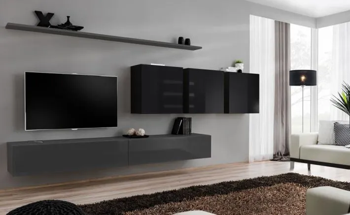Meblościanka SWITCH VII na wysoki połysk nowoczesna | MIRAT. w stylu  kolekcja SWITCH