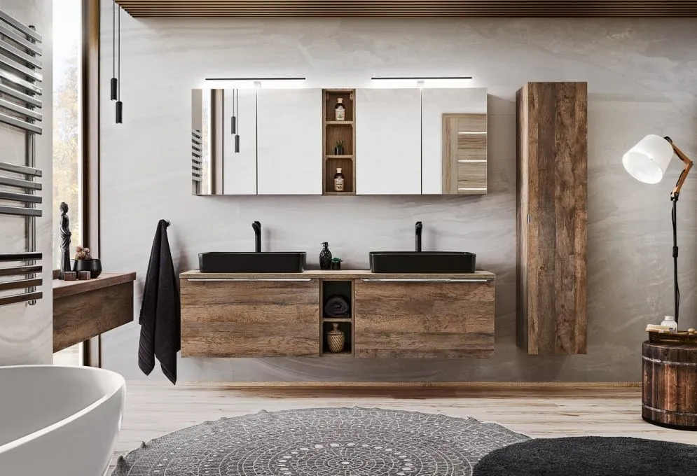 Szafka łazienkowa dolna SANTA FE OAK 20 dąb COMAD | MIRAT. styl LOFT kolekcja SANTA FE OAK