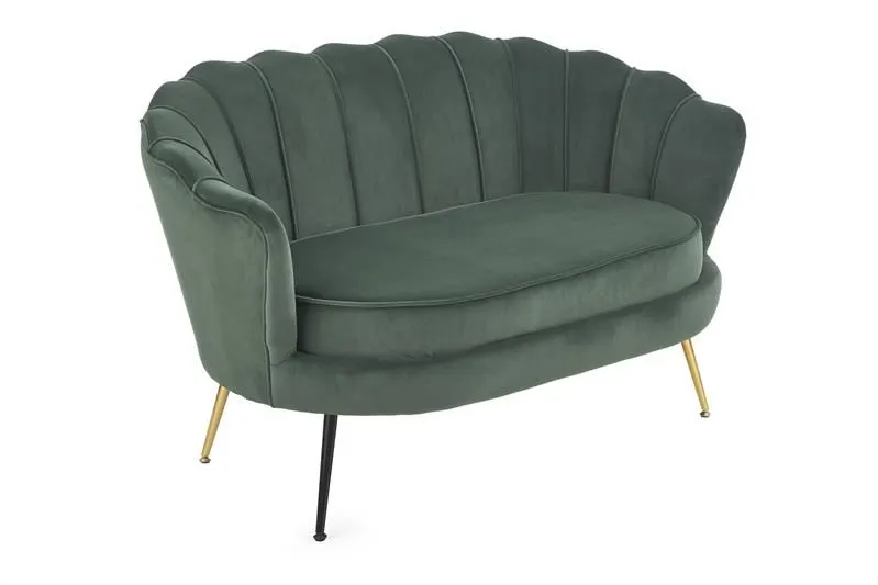 Sofa AMORINITO XL ciemno zielona w stylu glamour | MIRAT. styl GLAMOUR, PASTELE