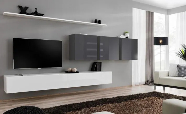 Meblościanka SWITCH VII na wysoki połysk nowoczesna | MIRAT. w stylu  kolekcja SWITCH