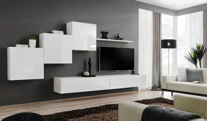 Meblościanka SWITCH X z szafką RTV i trzema szafkami | MIRAT. w stylu kolekcja SWITCH