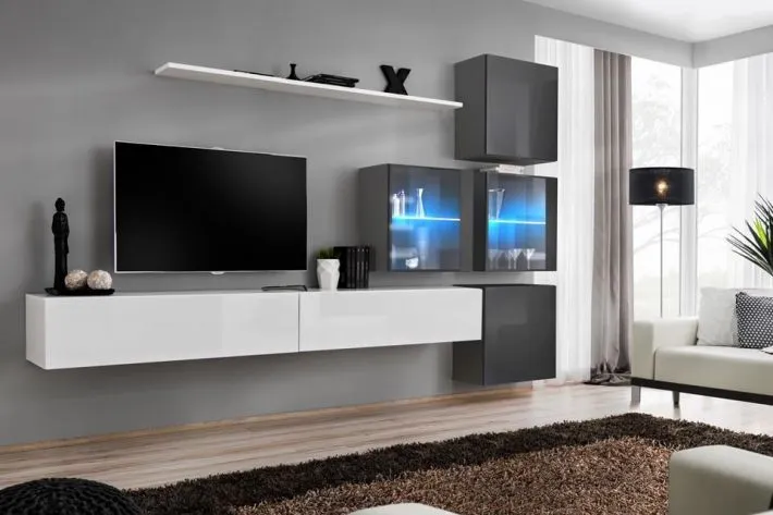 Meblościanka SWITCH XIX modułowa na wysoki połysk | MIRAT. w stylu  kolekcja SWITCH