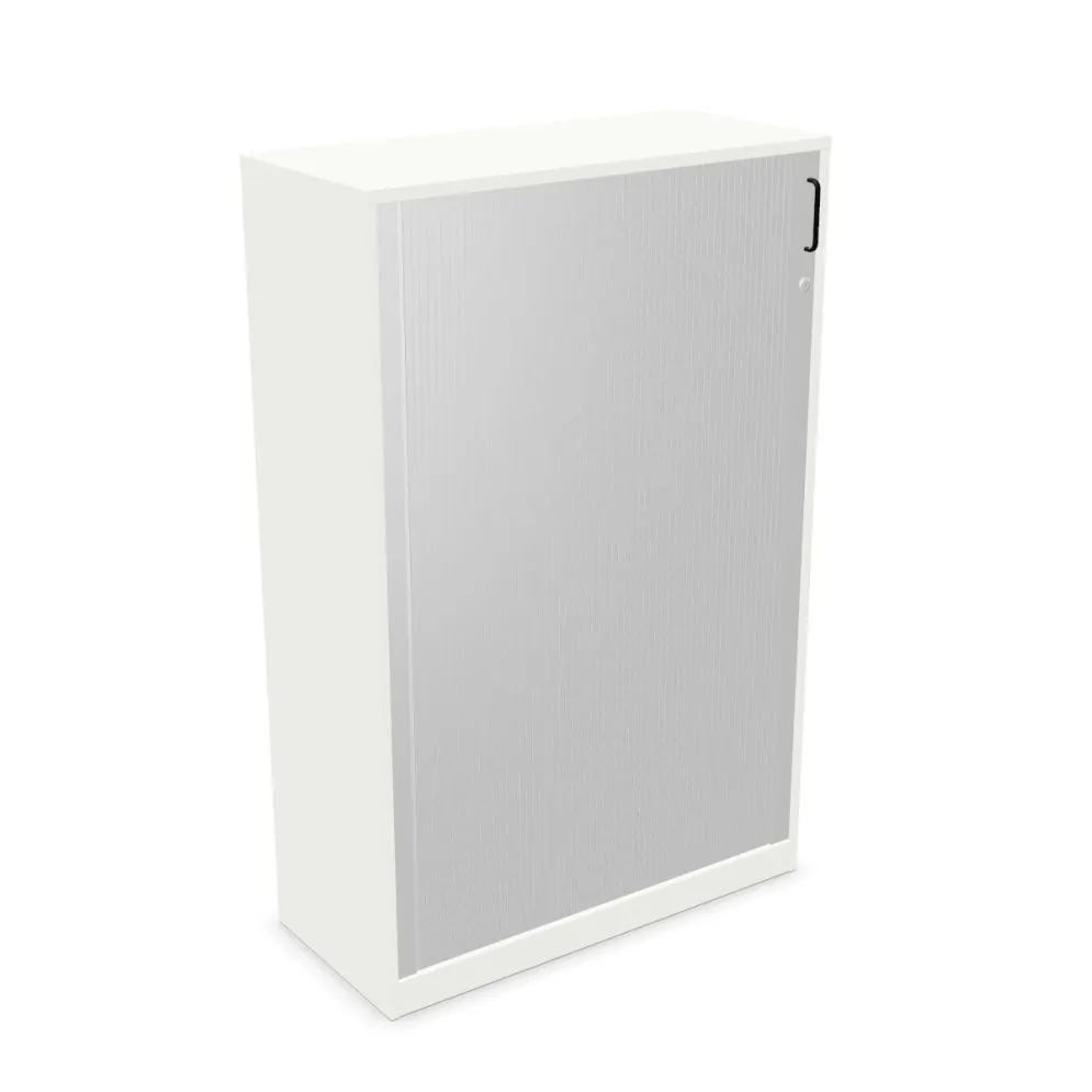 Szafka biurowa żaluzjowa EASY SPACE CABINET HRT 4-OH 100cm biała zamykana I sklep meblowy MIRAT.