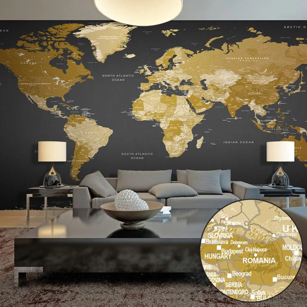 Fototapeta XXL - Mapa świata Nowoczesna geografia II-1