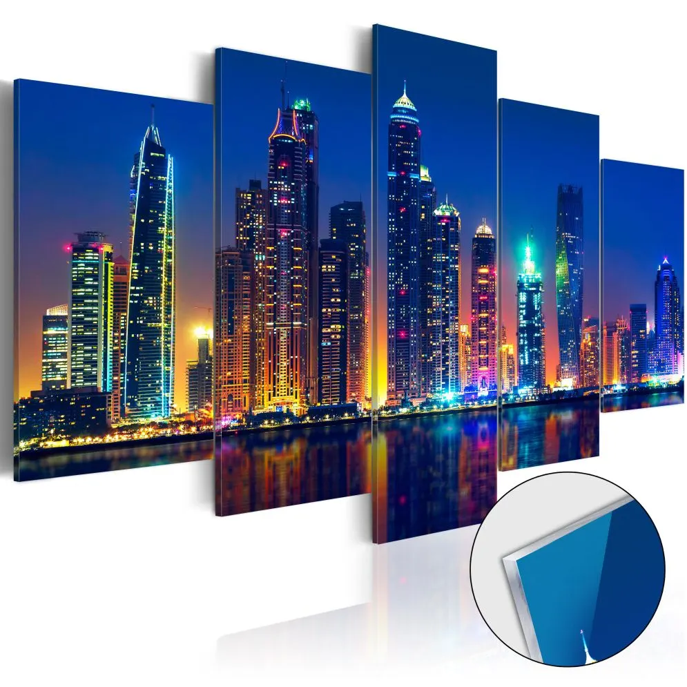Obraz na szkle akrylowym - Noce w Dubaju [Glass]-1