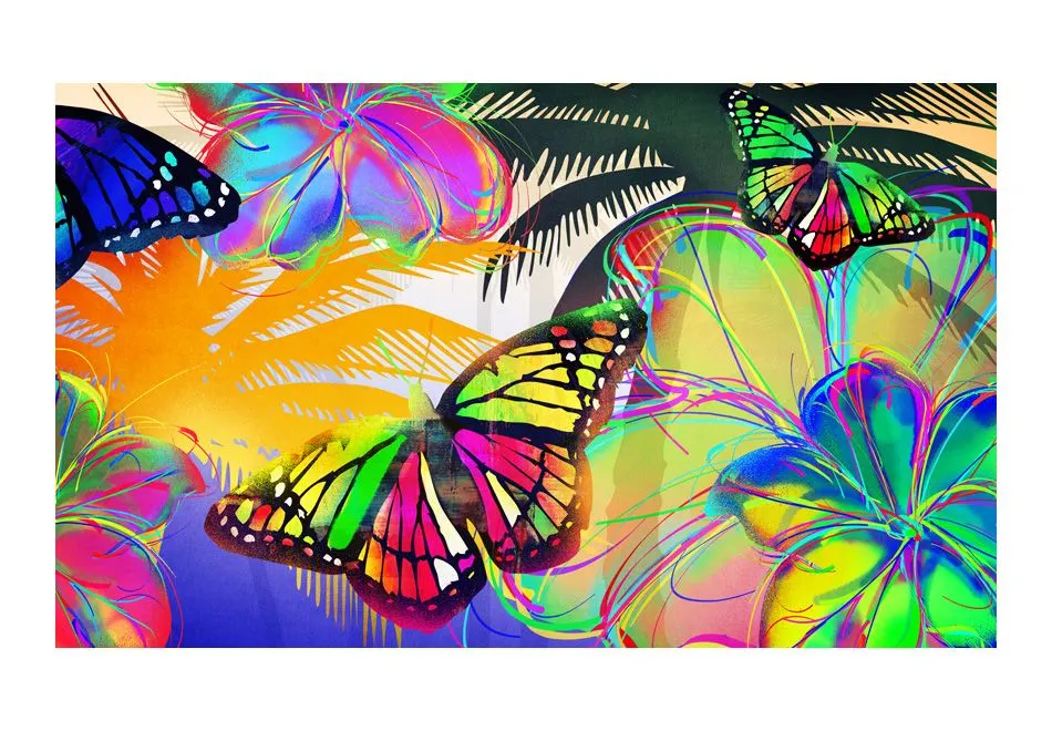 Fototapeta - Butterflies in the stomach-2
