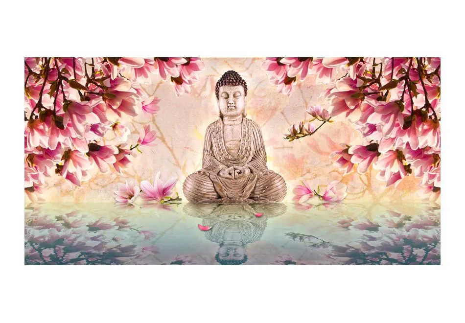 Fototapeta XXL - Budda i magnolia-2