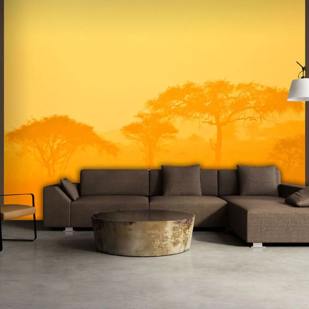 Fototapeta - Orange savanna-1