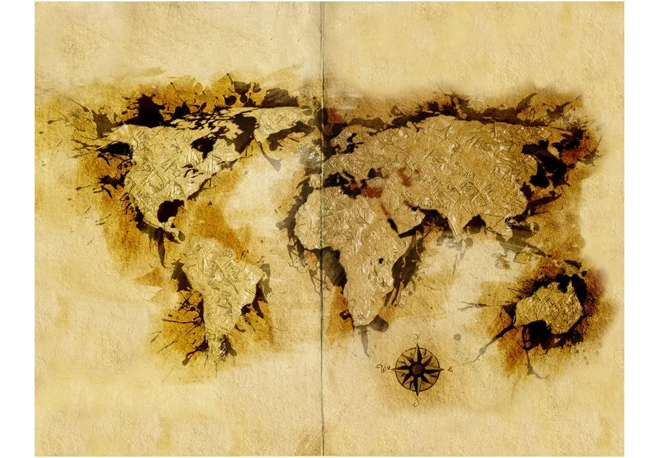 Fototapeta - Mapa poszukiwaczy złota-2