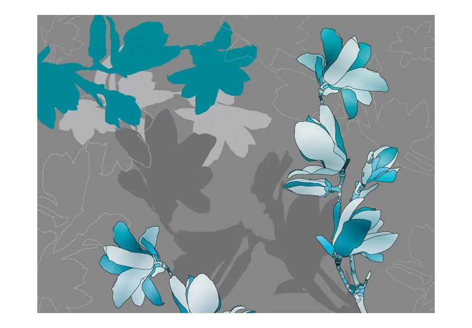 Fototapeta - Niebieskie magnolie-2