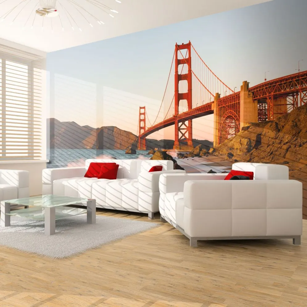 Fototapeta - Most Golden Gate - zachód słońca