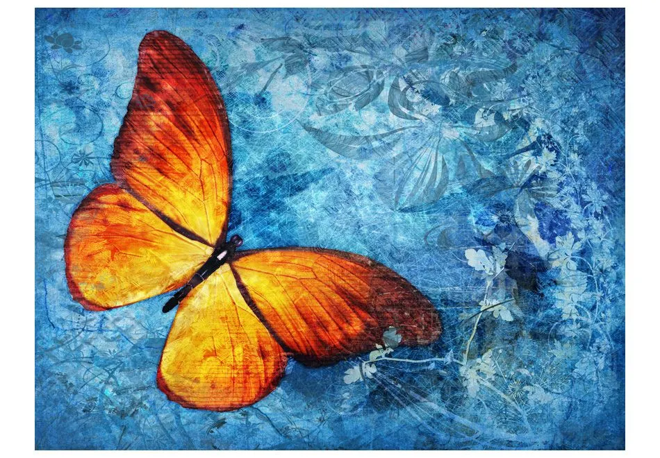 Fototapeta - Fiery butterfly-2
