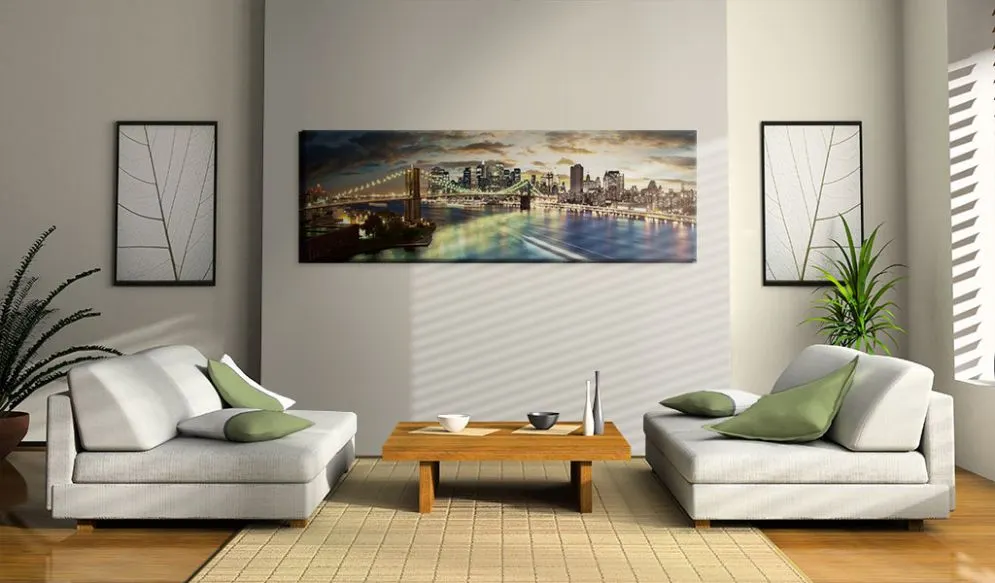 Obraz - The East River at night-2