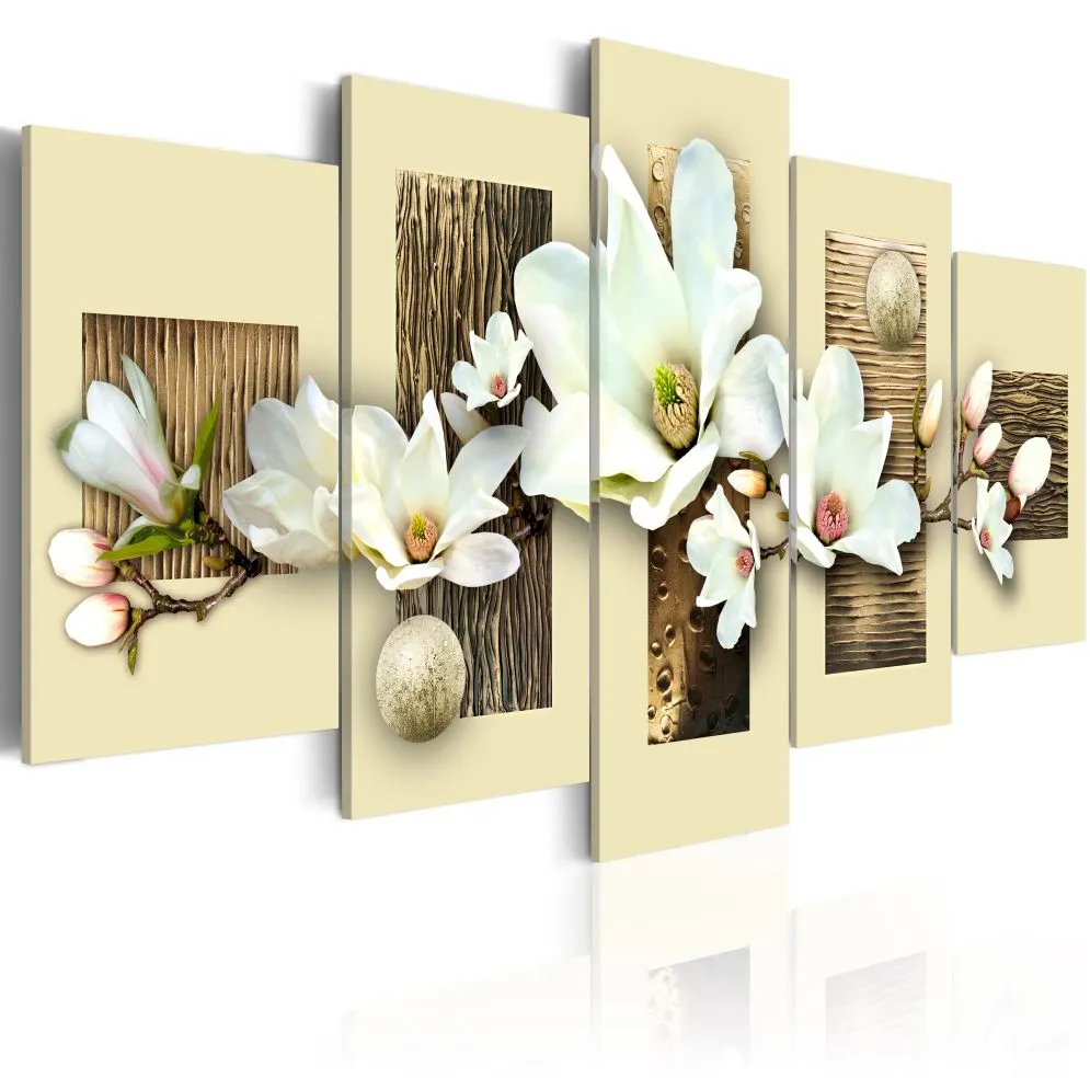 Obraz - Tekstura i magnolia-1