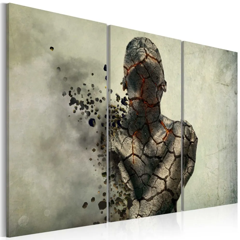 Obraz - The man of stone - triptych-1