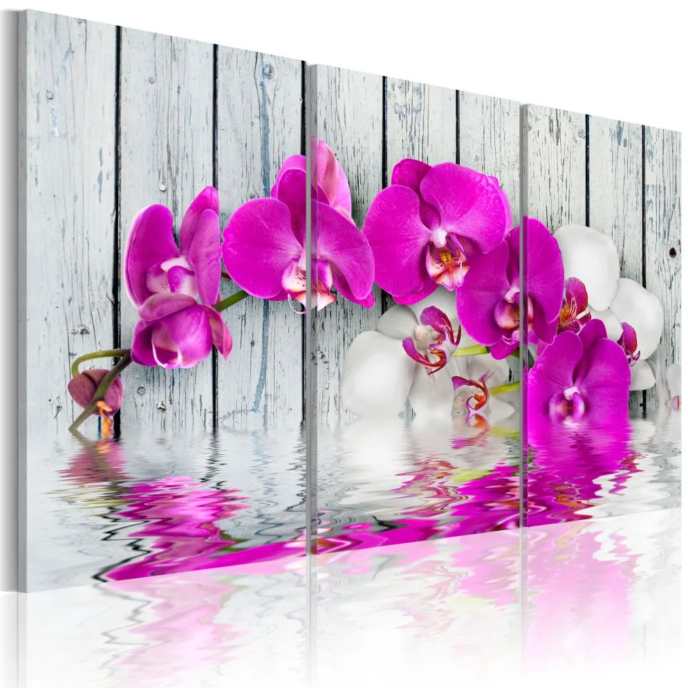 Obraz - harmonia  orchidea - tryptyk-1