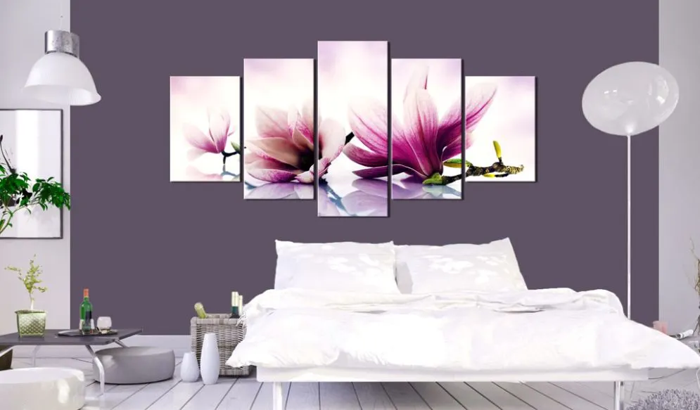 Obraz - Różowe kwiaty  magnolie-2