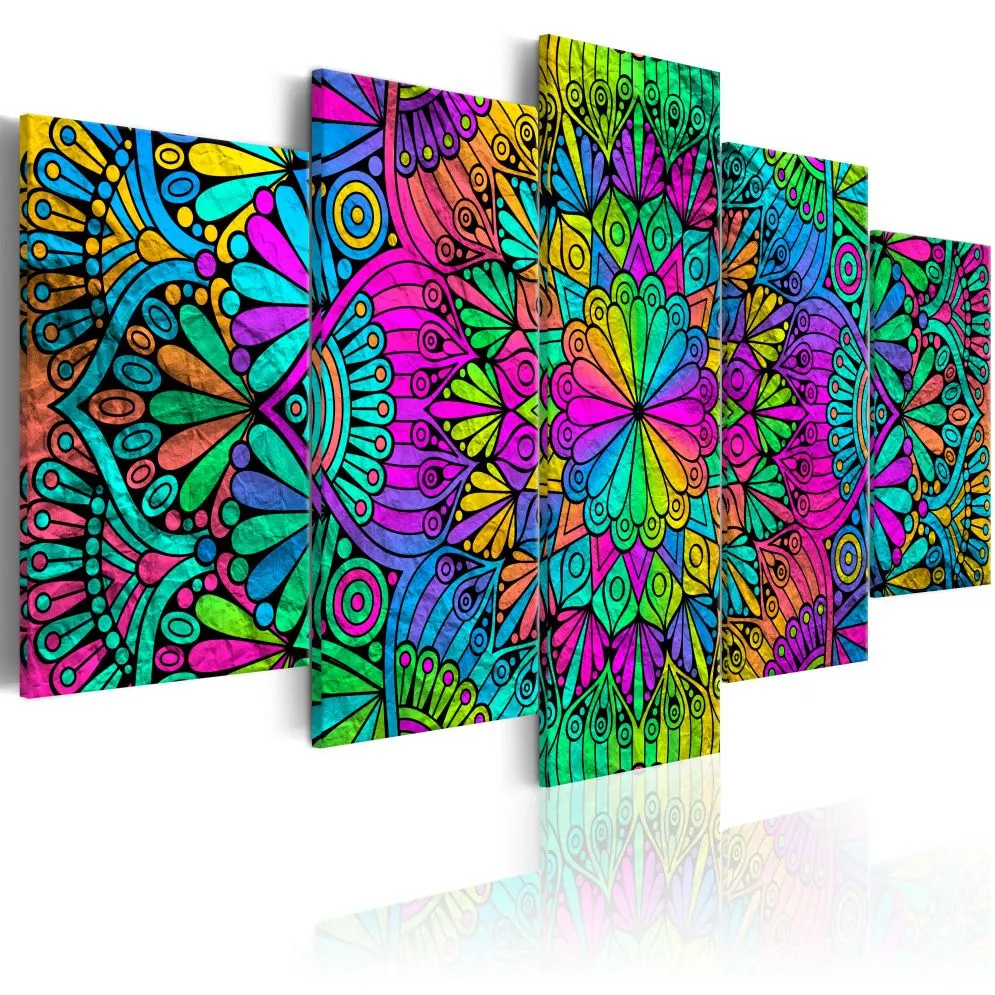 Obraz - Mandala Pawie oczka-1