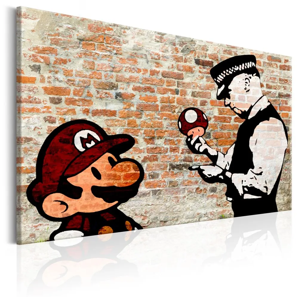Obraz - Banksy Policyjne pouczenie-1